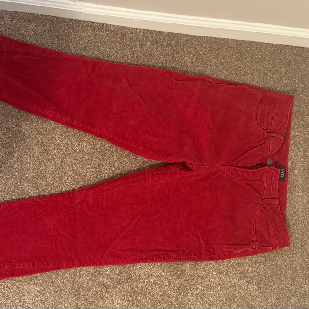 NYDJ Red Straight Jeans